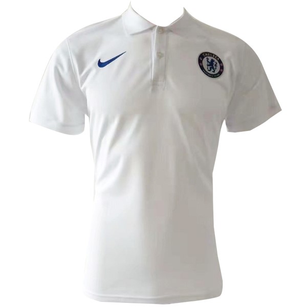 Polo Chelsea 2019-20 Weiß Blau